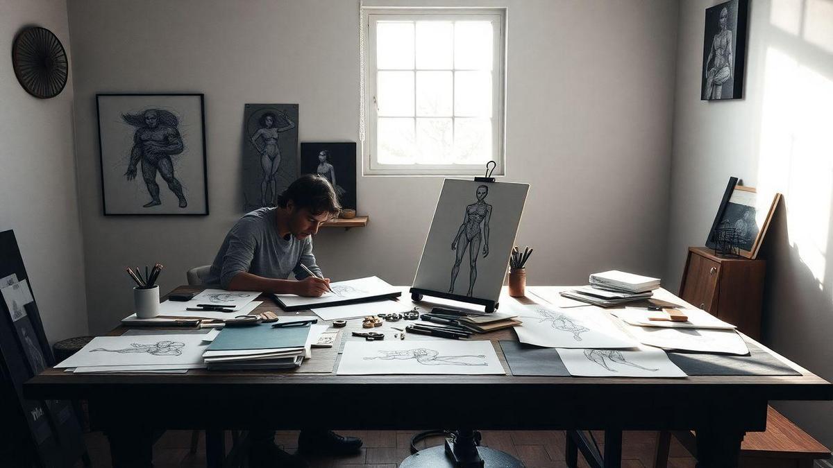 Técnicas de desenho para um croquis eficaz