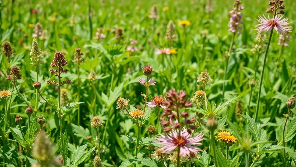 A identificação de plantas daninhas