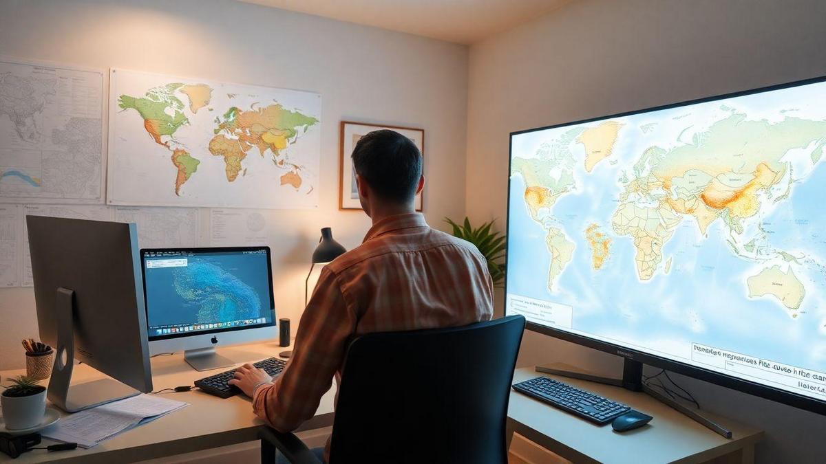 Como a análise territorial se relaciona com georreferenciamento