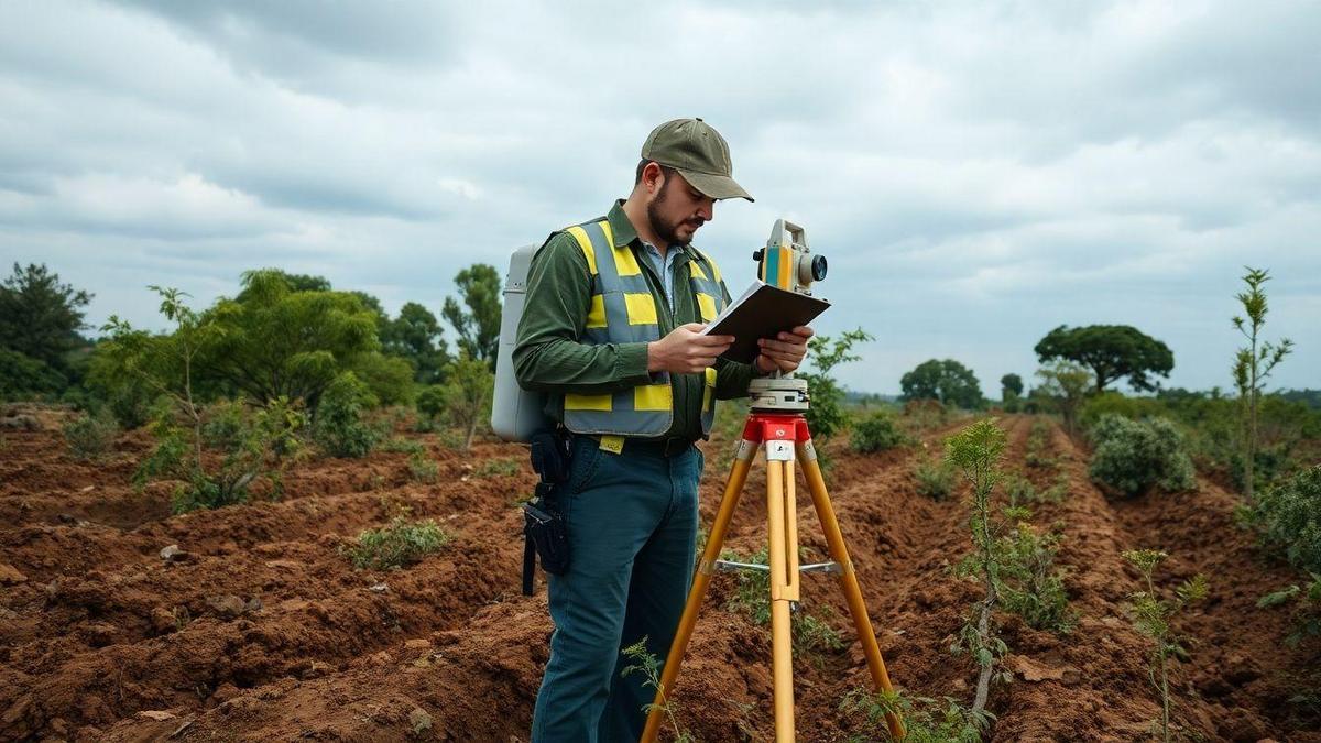 Desafios enfrentados por fiscais de topografia