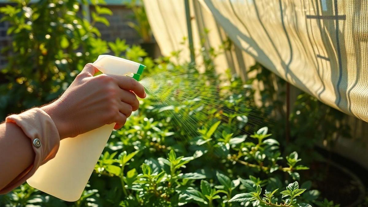 Prevenção de infestação de pulgão