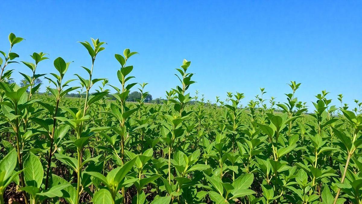 Sinais de infecção por nematóides nas plantas