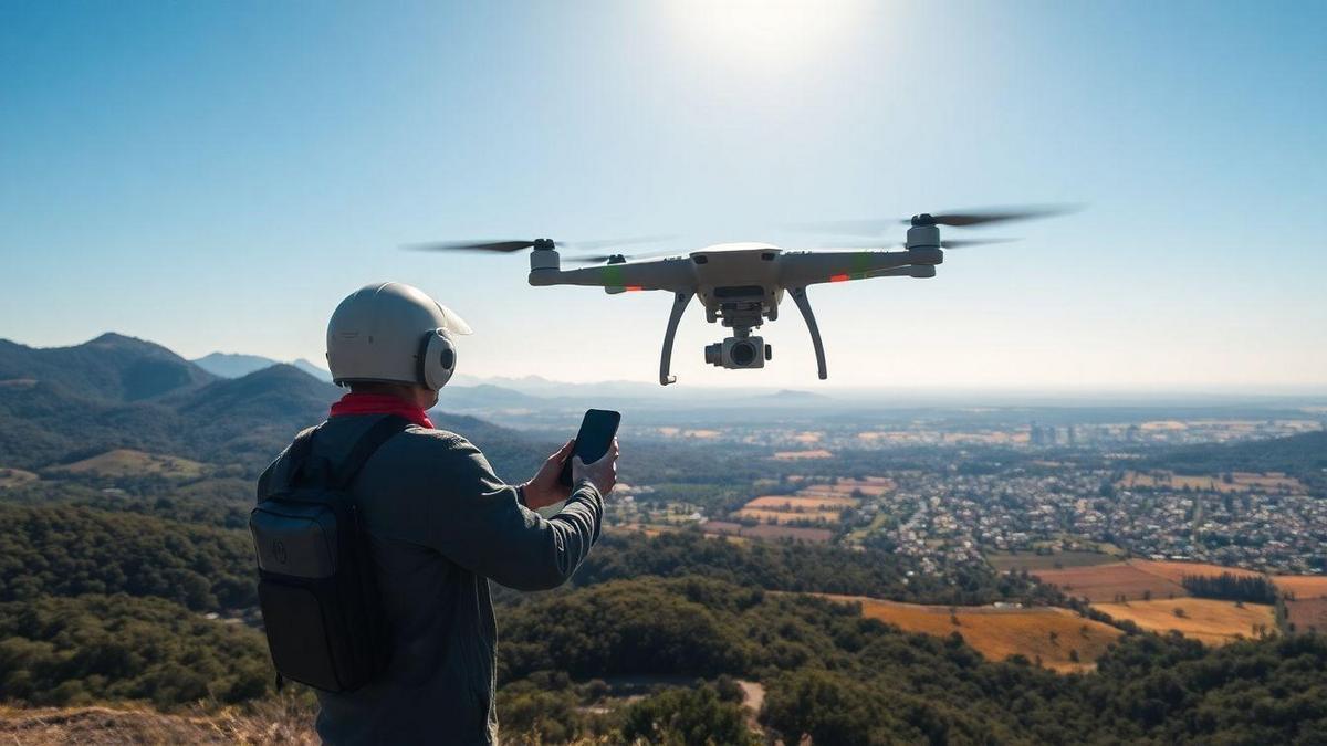 Mercado de trabalho para pilotos de drone de topografia