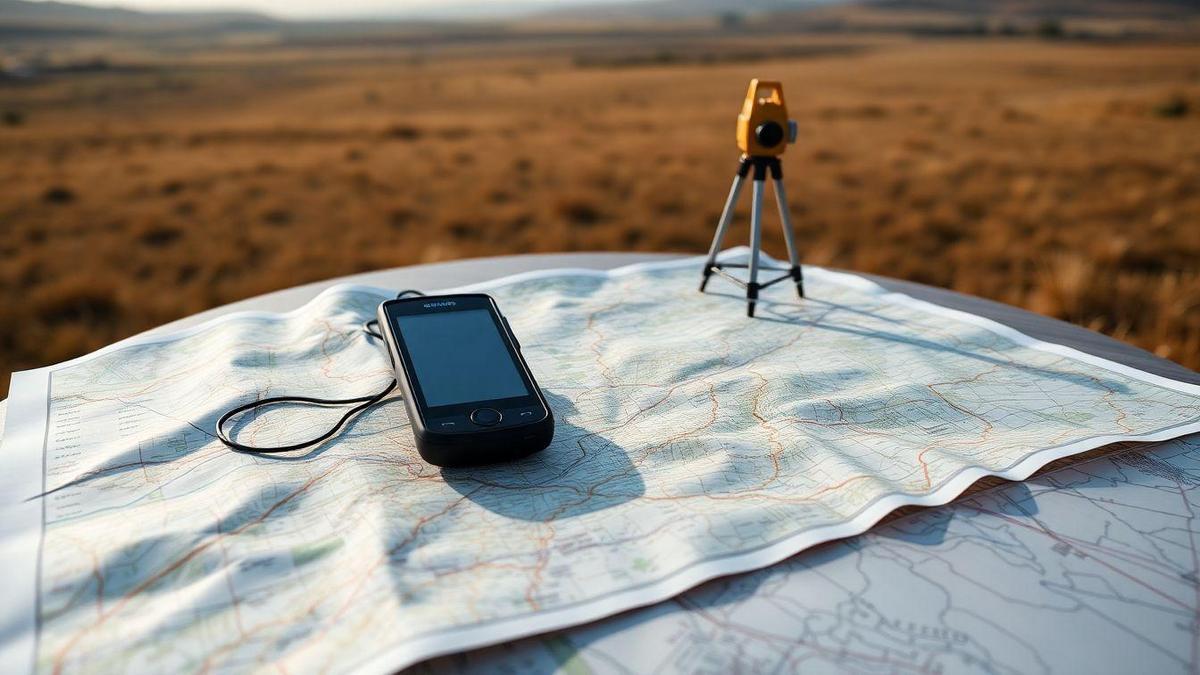 Coordenadas geográficas, projeções e cartografia topográfica com marcos