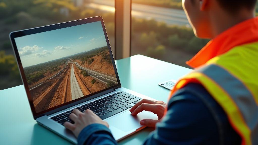 Como você calcula volumes de terraplenagem usando o modelo digital do terreno