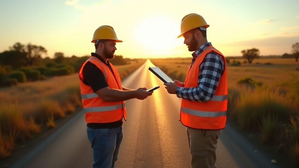 Como você planeja o levantamento topográfico inicial para Topografia em Projetos de Estradas
