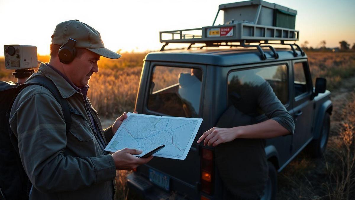 Confirme logística, acesso a pontos e georreferenciação em campo