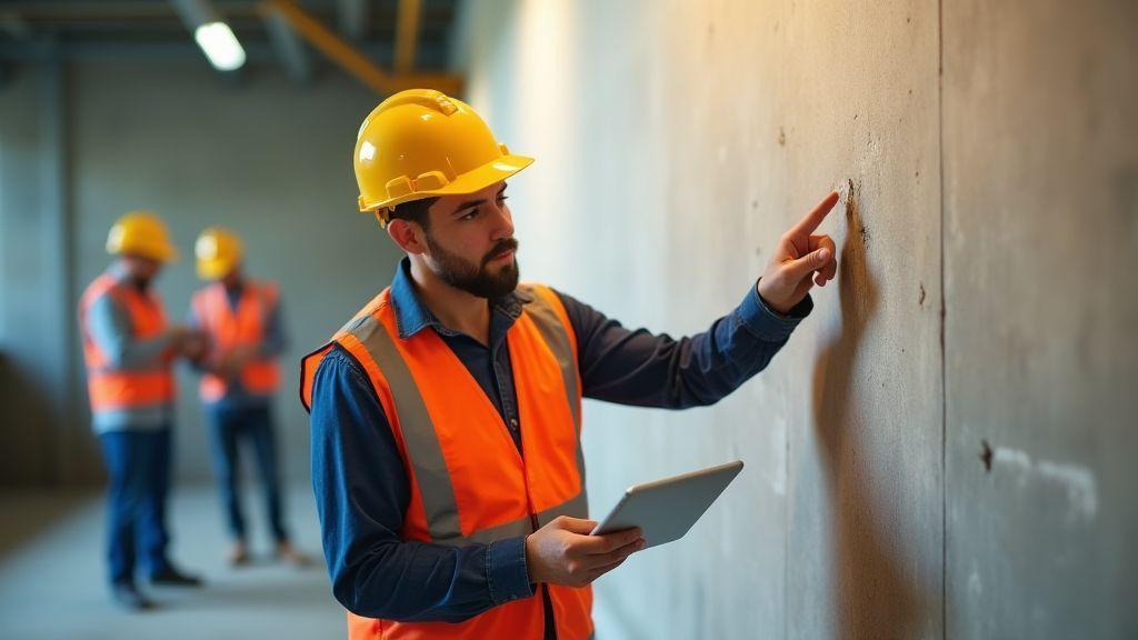 Detecção de defeitos e ações corretivas na obra