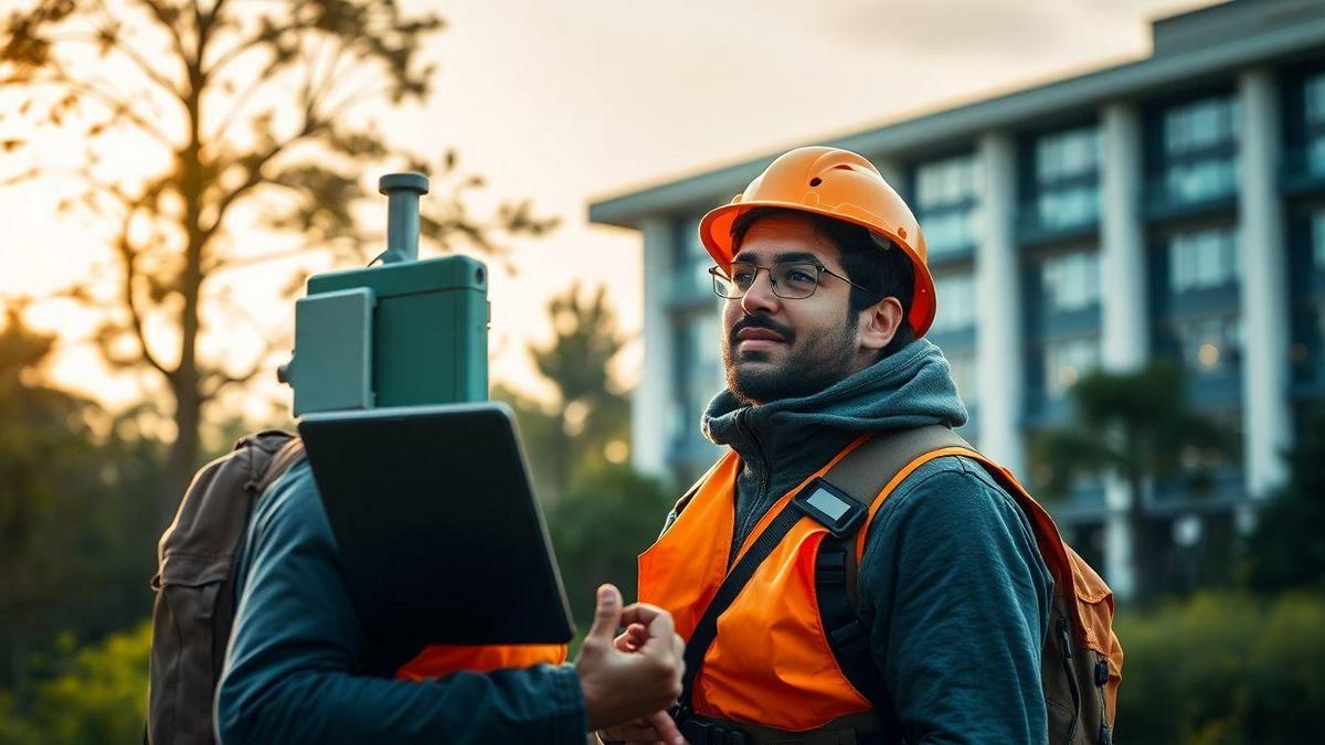Equipamentos essenciais que você vai dominar na Faculdade de Topografia