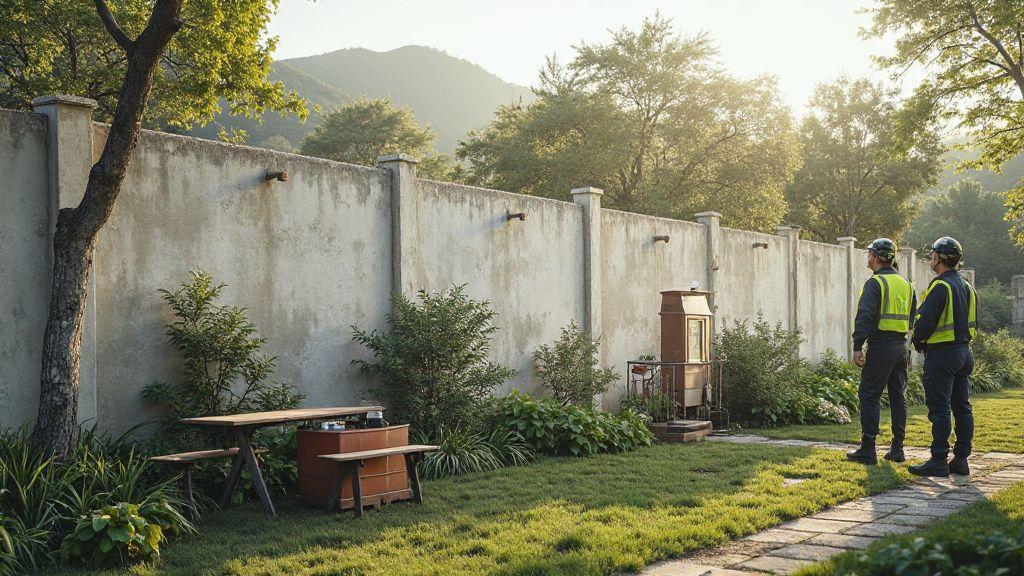 Antes de começar: como construir um muro com planejamento e segurança