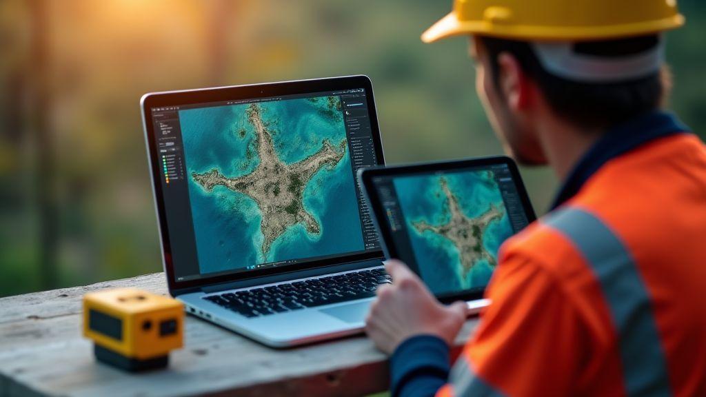 Habilidades procuradas em topógrafo: Processamento de dados topográficos e fluxos de trabalho