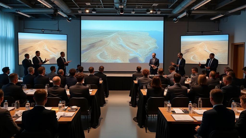 Participar de eventos de topografia e conferências para topógrafos