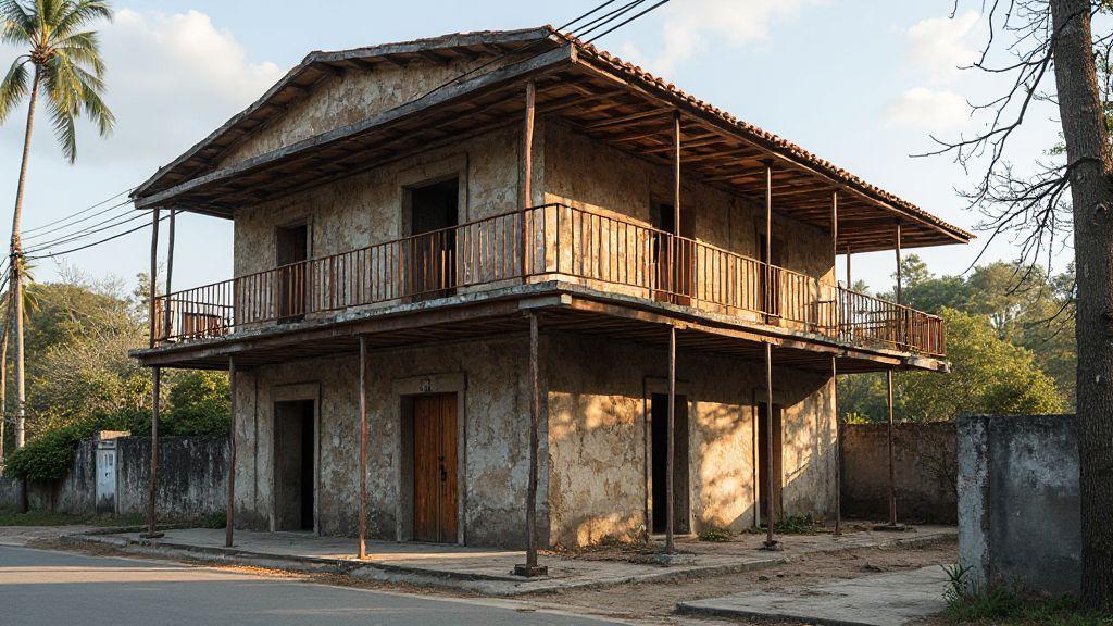 Prepare a estrutura ao reformar uma casa antiga